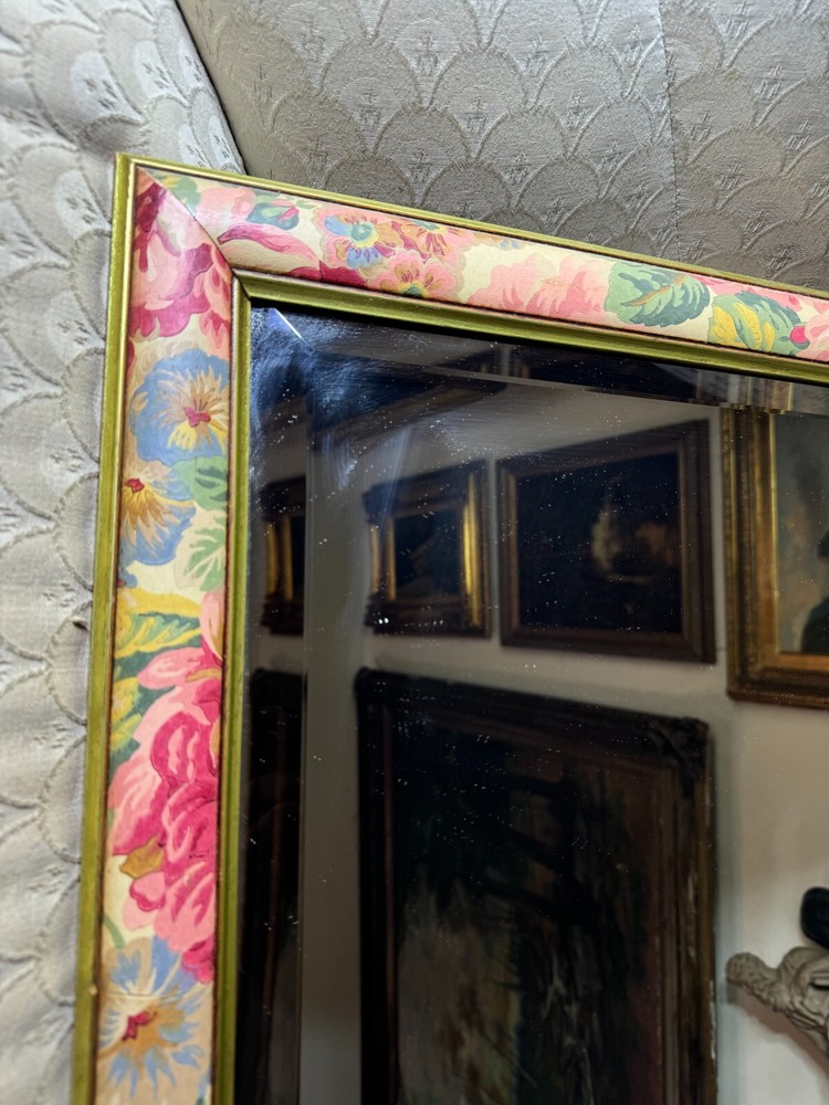Rectangular Wood Framed Painted Wall Mirror-23.5" Wide x 27.5" Tall x 1.0 " Deep