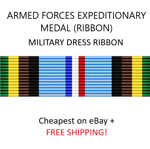 Armed Forces Expeditionary Medal (Ribbon) - OFFICIAL ISSUE