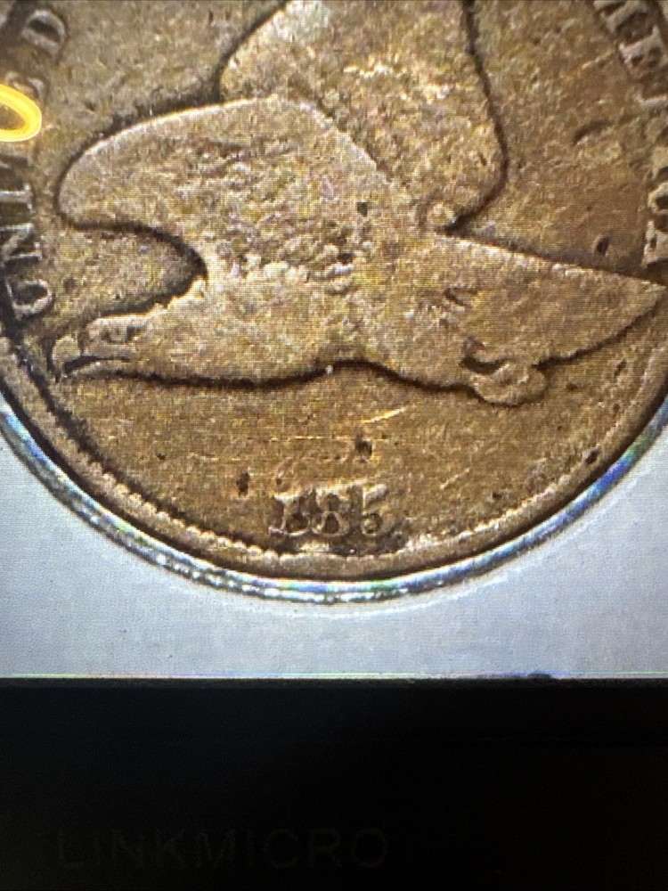 185 Fly Eagle Small Cent Error With Missing Letter In Date