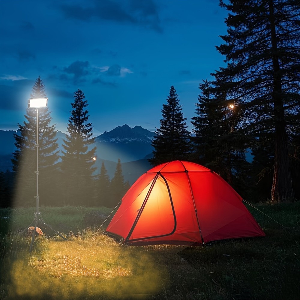 4pcs Adjustable 22000 Lumen LED Work Lights with Foldable Tripod Stand 6500K