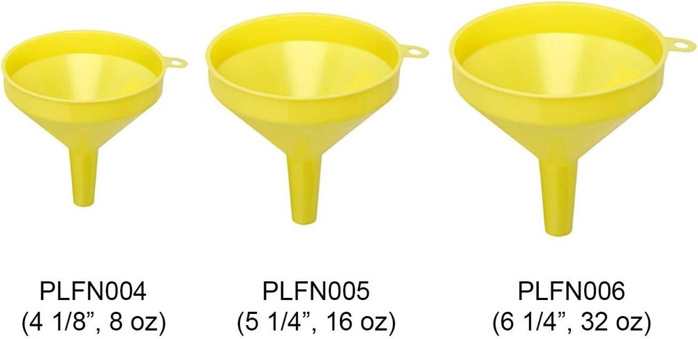 Thunder Group 4-1/8-Inch Plastic Funnel, 8-Ounce