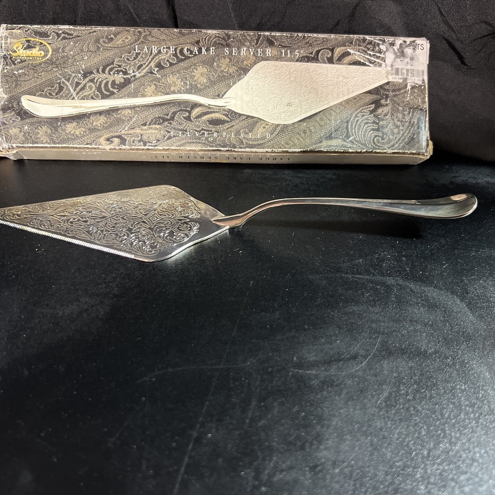 Ornate Wedding Cake Pie Knife Server Silver-plated long Studio Silversmith
