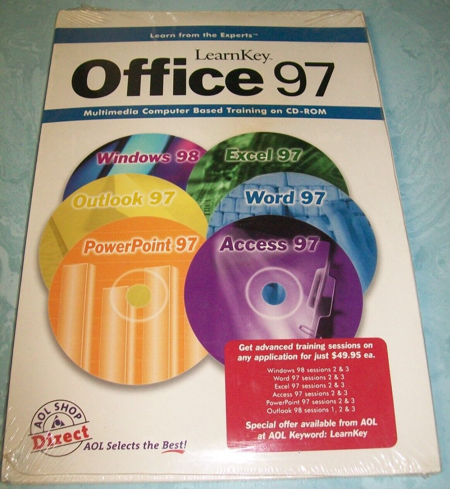 LearnKey Office 97 Multimedia Computer Based Training on CD-ROM New Unopened!
