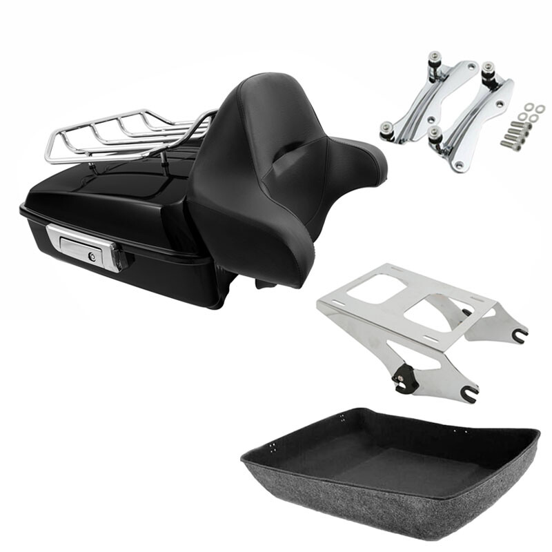 Chopped Trunk Backrest Rack Docking Kit Fit For Harley Touring models 2014-2026