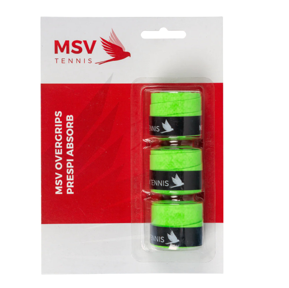 MSV Green Overgrip Prespi Absorb - 3 Pack