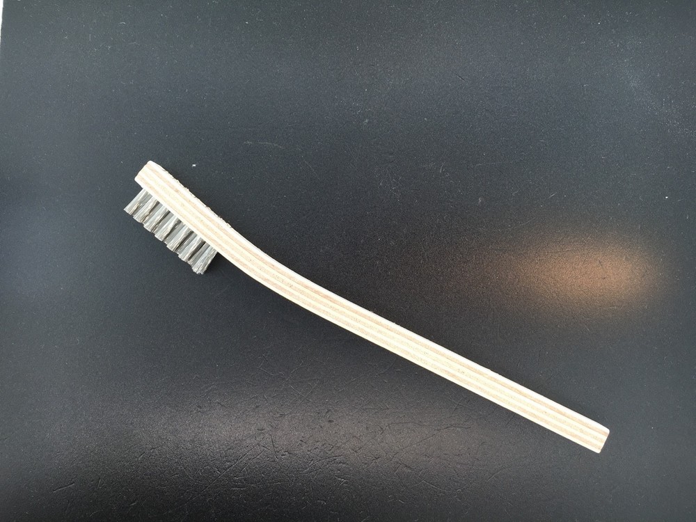 Stainless Steel Brush with Wood Handle