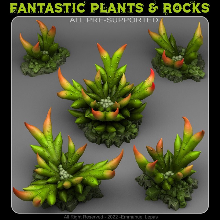 Creepy Bromeliad-3D Printed Resin RPG/Dungeons & Dragons Tabletop Terrain