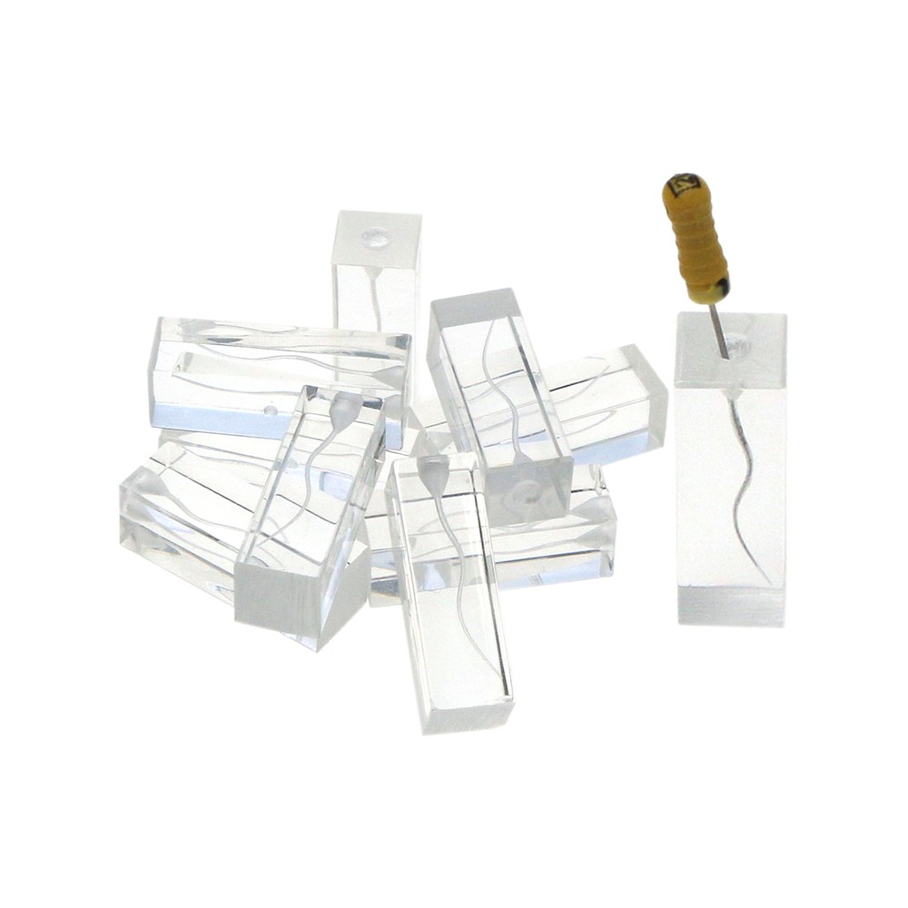 10PCS Dental Endodontic Root Canals Practice Model Endo Training Block Clear