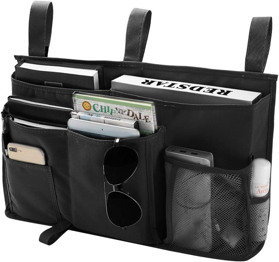 Bunk Bed Organizer, Bedside Caddy Hanging Bed Organizer Storage Bag 8 Pockets...