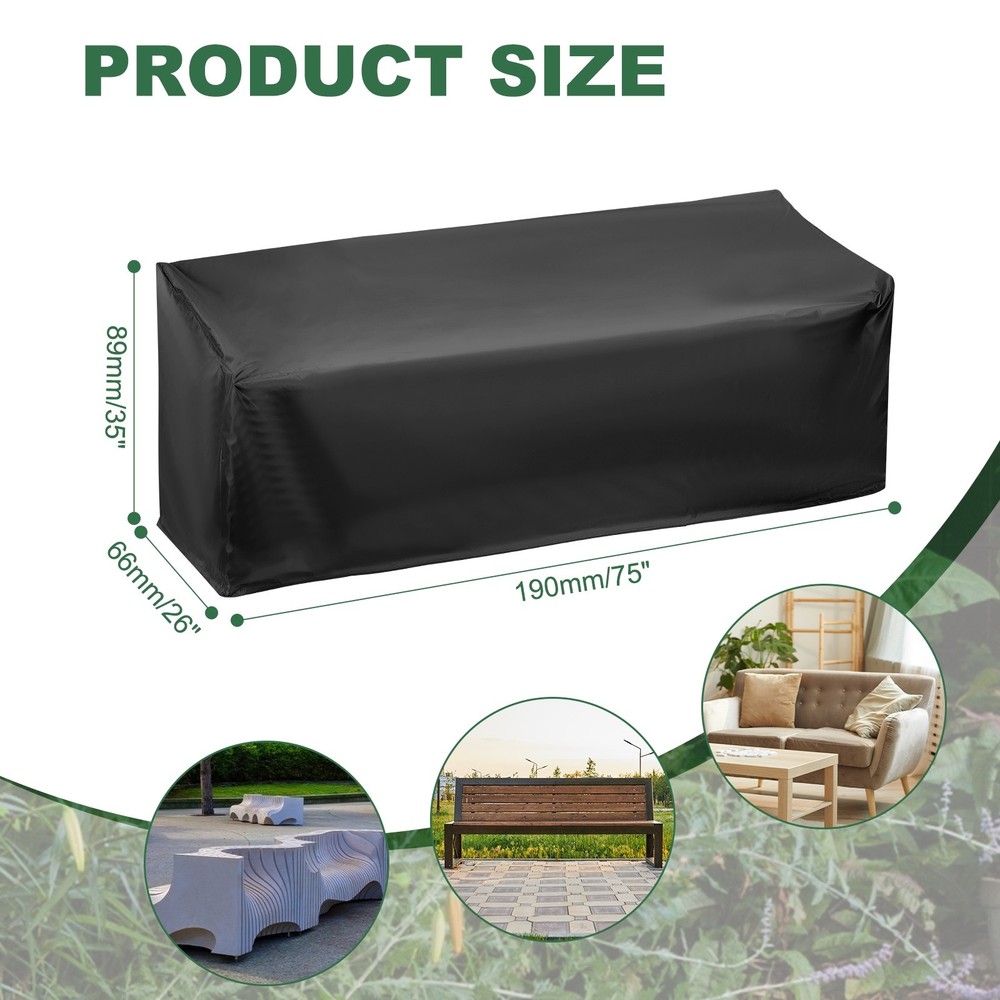 210D Folding Table Storage Bag with Handle 75" x 26" x 35" Black