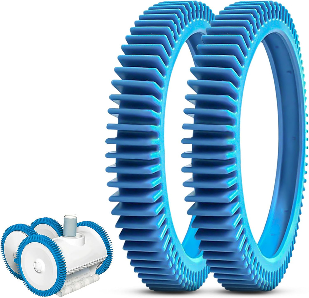 2-Pack Back Tires Replacement for Pool Cleaner – Compatible with Hayward Poolver