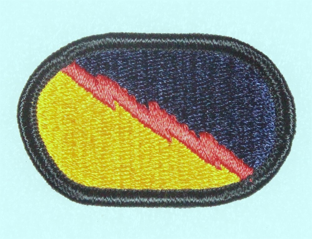 Army Airborne Oval Patch: Co. E, 52nd Infantry LRS - merrowed edge