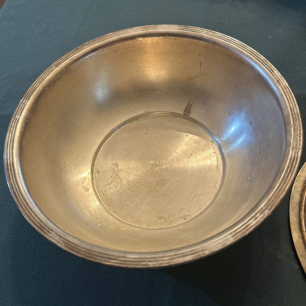 Vintage Leonard Silver plate Serving Bowl With Lid