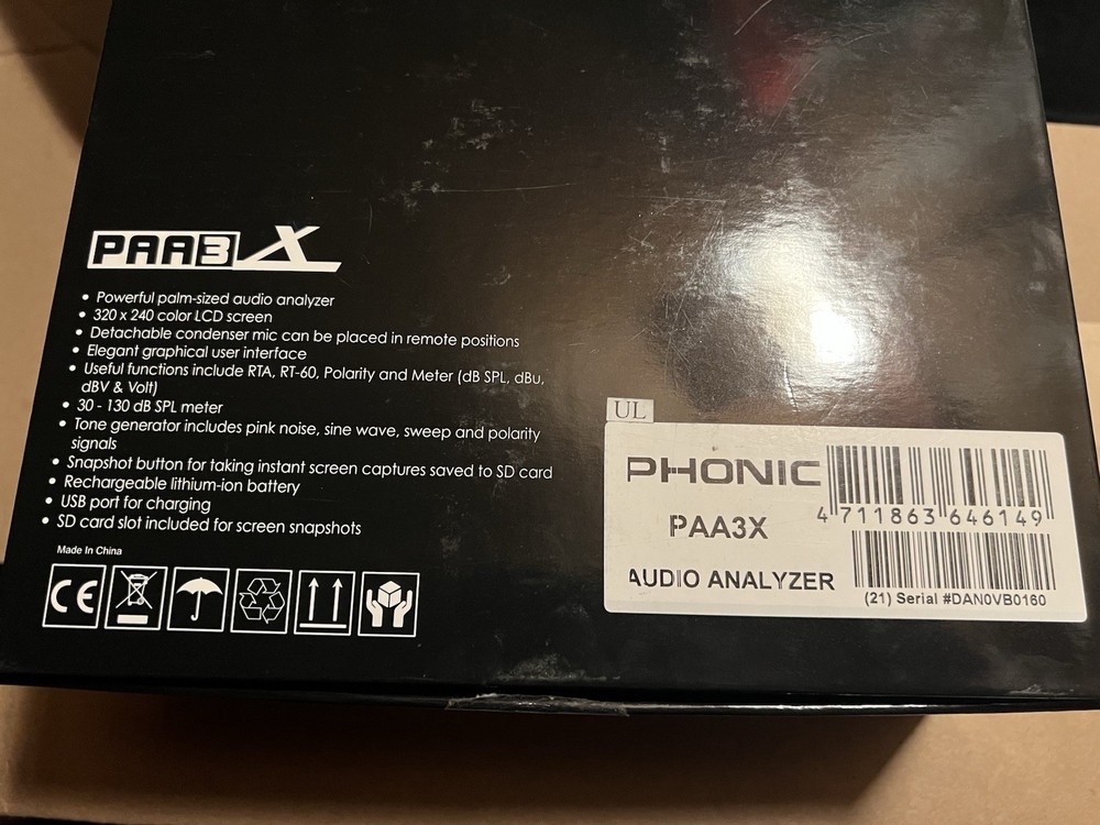 PHONIC PAA3X Audio Analyzer