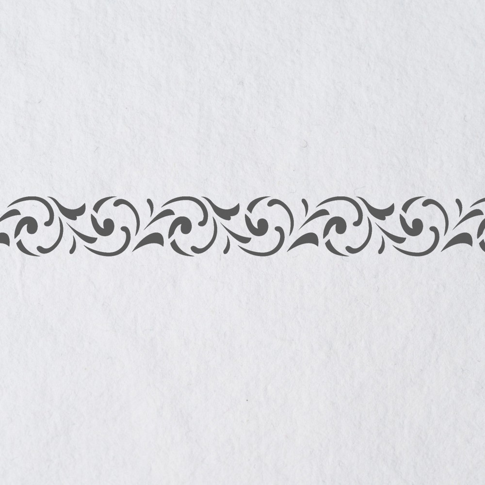 Wall Border stencils Pattern 034 Reusable Template for DIY wall decor