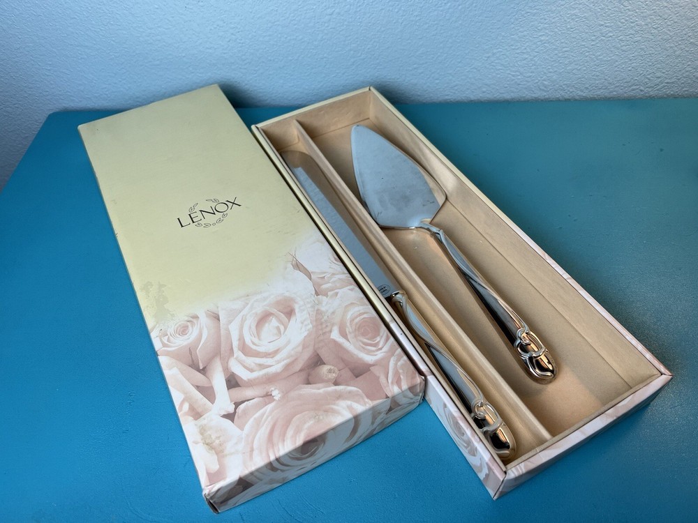 Lenox Forevermore 2 Piece Cake Dessert Set