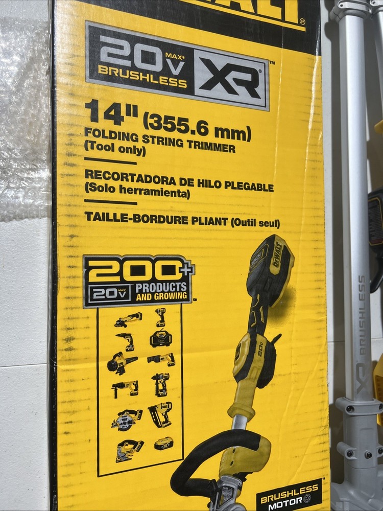 [Open-Box] (DCST922B) DeWalt 20V MAX XR Brushless Folding String Trimmer