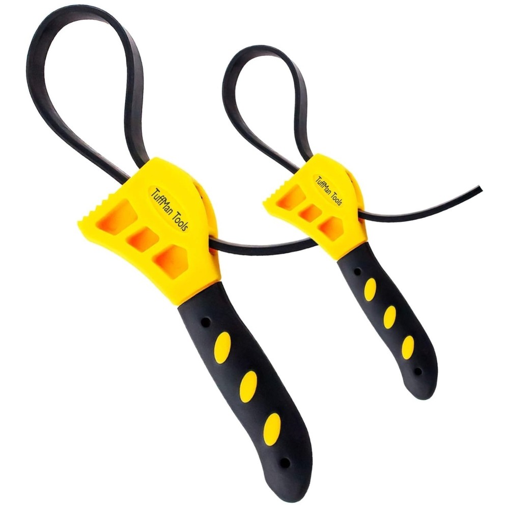Slim Profile Strap Wrenches - Pack of 2