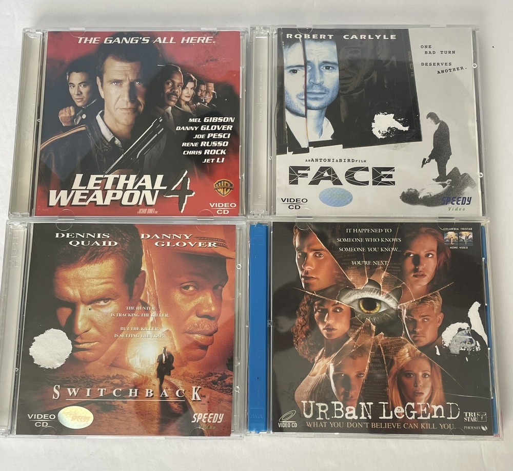 LETHAL WEAPON 4 VCD SWITCHBACK URBAN LEGEND VCD LOT FACE VCD