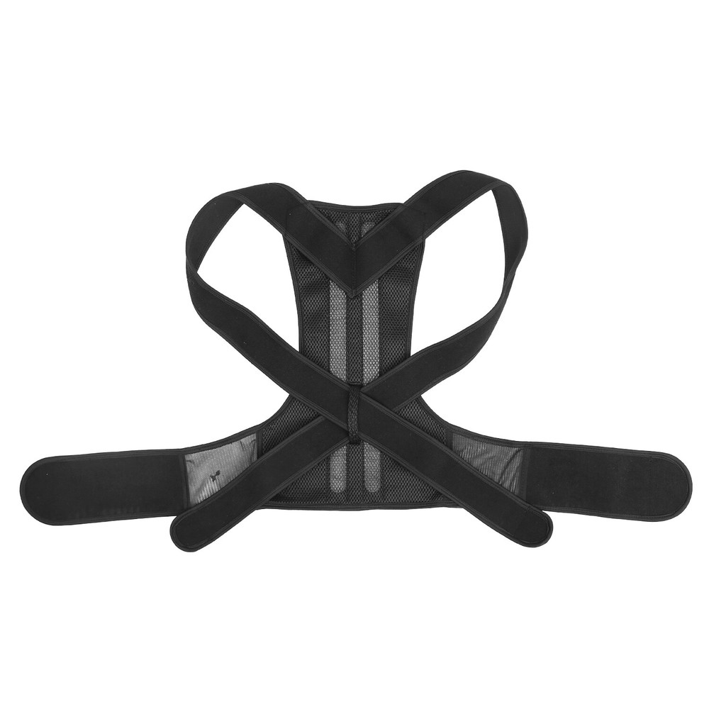 Adjustable Back Posture Shoulder Corrector Support Lumbar Brace Belt Unisex Tool