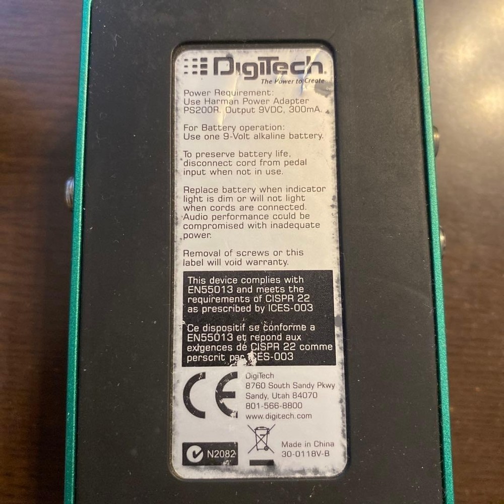 DigiTech Bass Synth Wah Bass Envelope Filter Effects Pedal