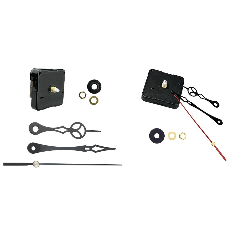 Silent Quartz Clock Movement No Tick Repair Kit Include Hour Minute Second Hands