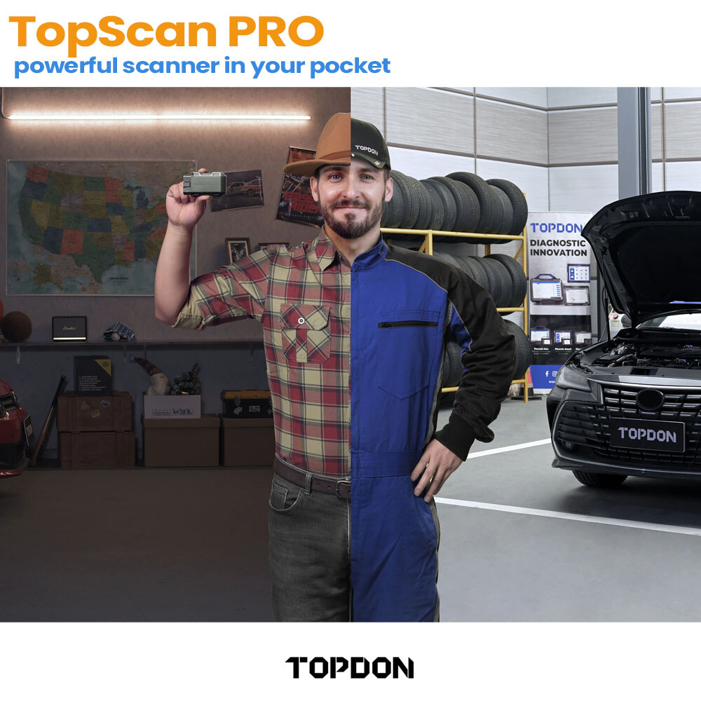 2025 TOPDON Topscan PRO Wireless OBD2 Scanner Code Reader Key Coding Diagnostic