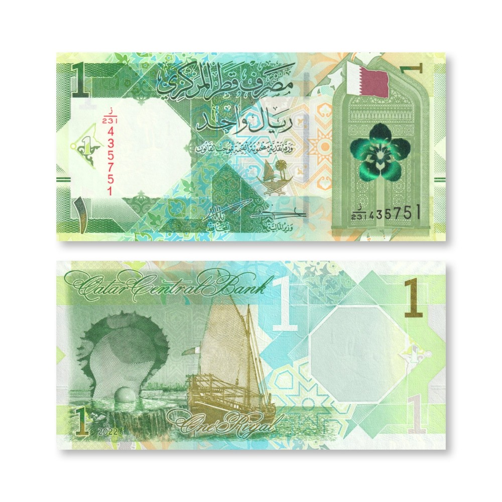 Qatar 1 Riyal, 2022, B219b, UNC