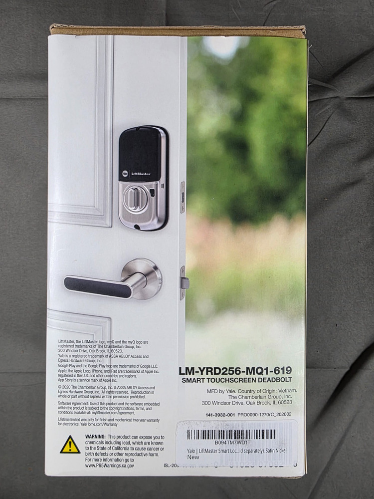 LiftMaster / Yale SMART DEADBOLT LOCK NICKEL FINISH