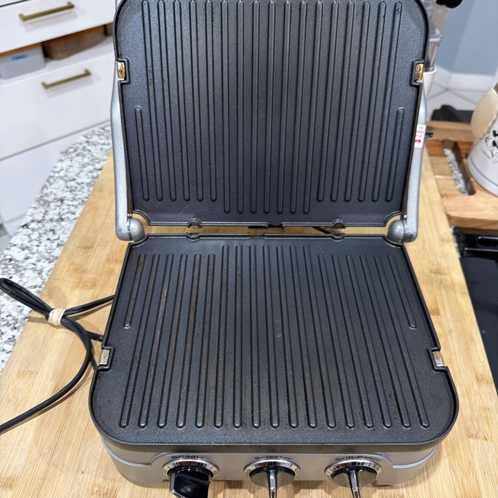 Cuisinart Griddler Model GR-4N 5-in-1 Grill Griddle Panini Maker *