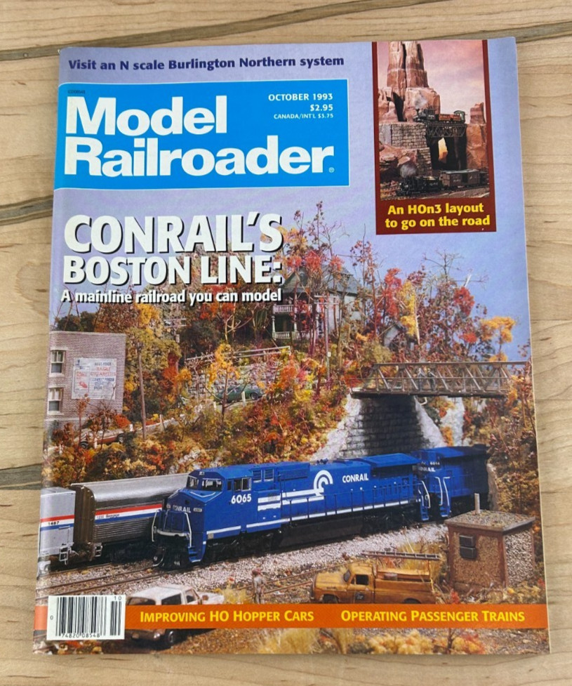 Model Railroader Magazine October 1993 Conrail's Boston Line