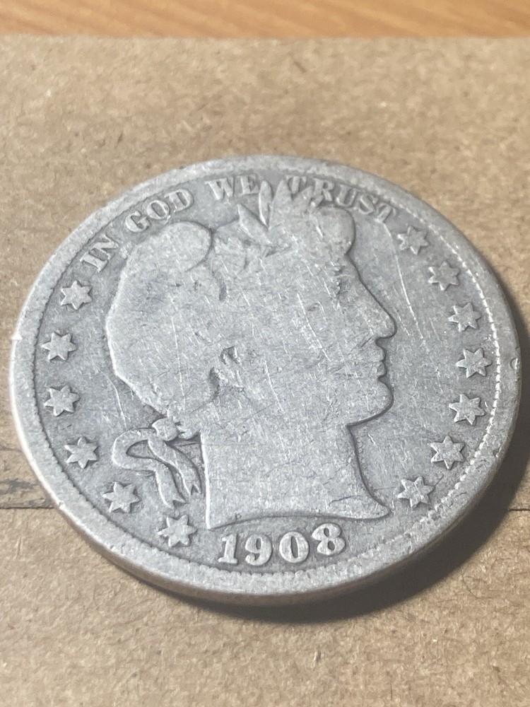 1908 D Barber Half Dollar - As Shown! (#2123)