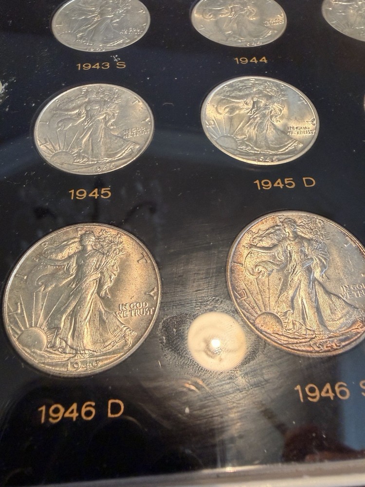 1941-1947 Walking Liberty Half " Short Set" 20 pc set
