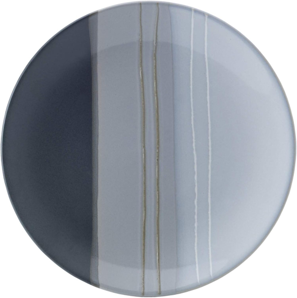 Parker Gray 16 Piece Dinnerware Set, Service for 4, Gray