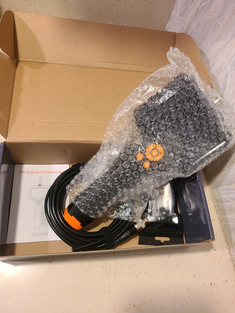 Endoscope Camera with Light, 1080P HD Borescope 8 Adjustable Orange