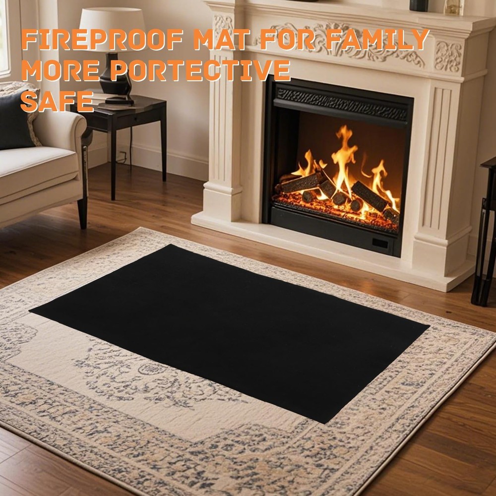 4 Pack 20" X 24" Carbon Felt Welding Blanket Fireproof Wick Black