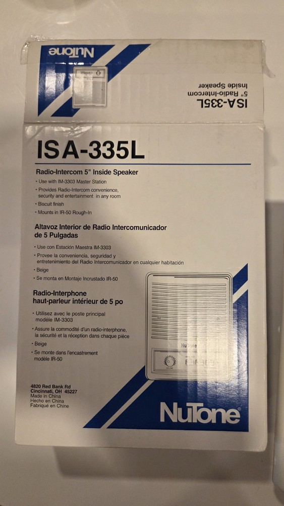 Nutone Radio-Intercom System Model # IM-3303