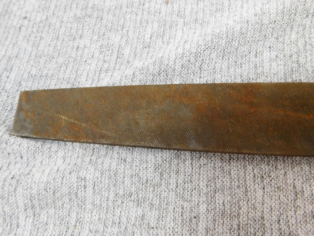 Vintage Mill Bastard Flat File Wood Handle Single Cut Metalworking Hand Tool