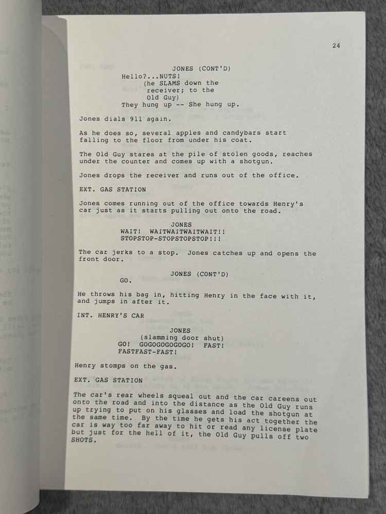 1987 "SOMETIMES JONES & THE ROAD " by Larry Hankin SCRIPT