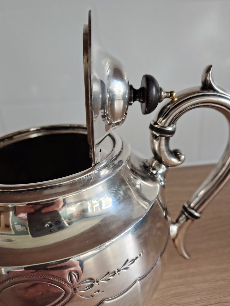 Beautiful Antique Silverplate Teapot JD & S