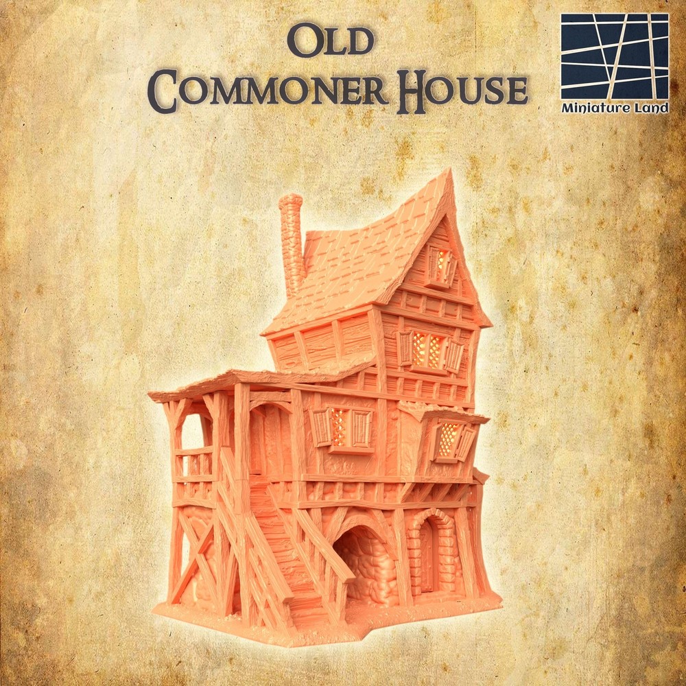 Old Commoner House - Fantasy Tabletop Terrain