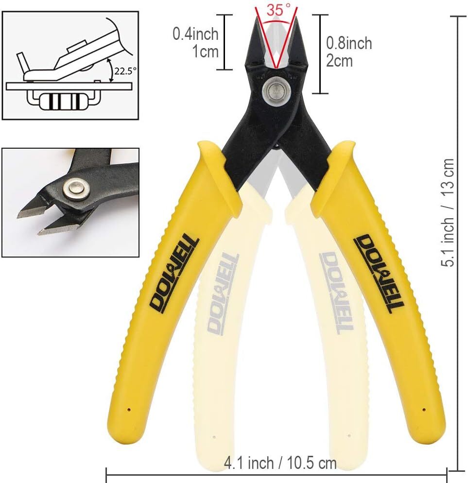 2 Micro Cutter Flush Cutter Electronics Soft Wire Cutters Professional Cutting