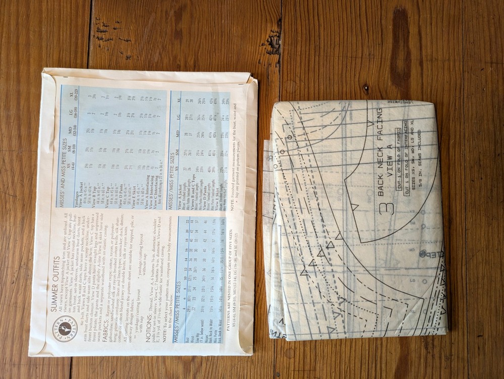 Sewing Step By Step Pattern Summer Outfits Uncut 4-22