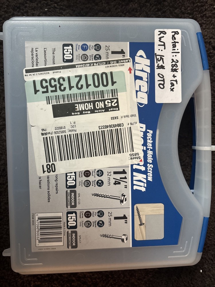 Kreg Pocket Hole Screw Project Kit