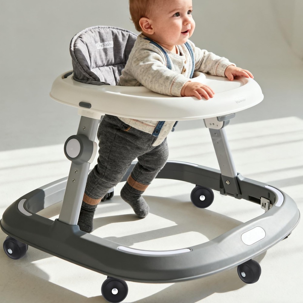 4pcs Baby Walker Replacement Wheels, Black Universal