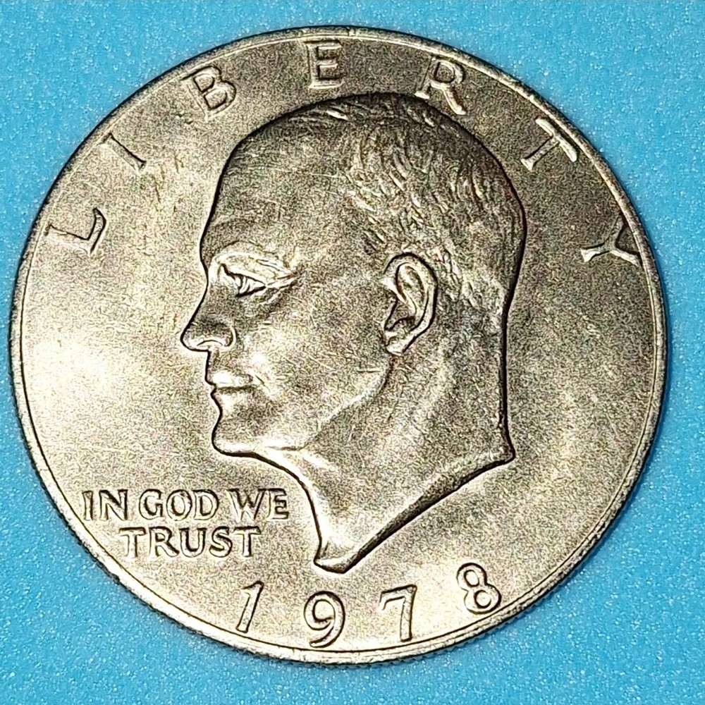 1977 Eisenhower dollar coin Missing Mint Mark Vintage