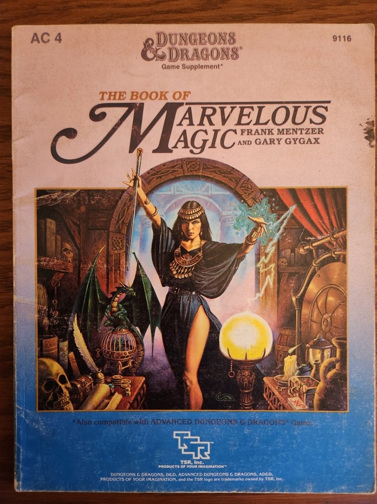 AC4 The Book of Marvelous Magic D&D TSR Dungeons Dragons BECMI Basic