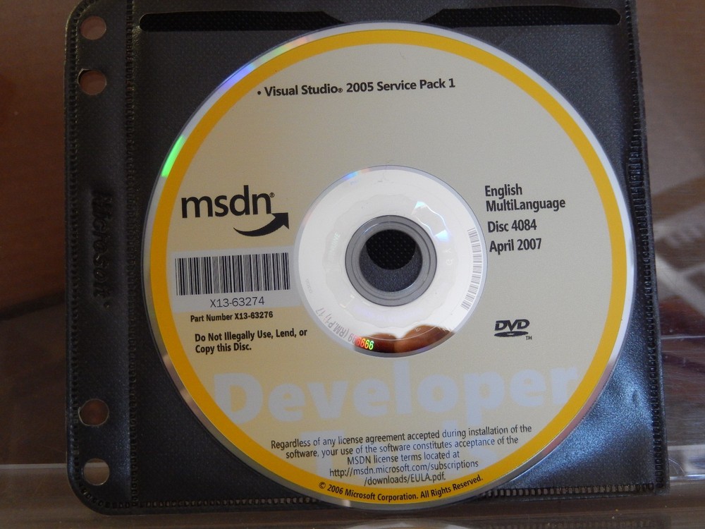 MICROSOFT MSDN DISC 4084 APRIL 2007 - ENGLISH MULTILANGUAGE
