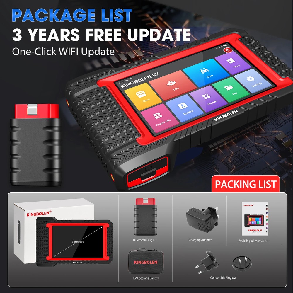 OBD2 Scanner ECU Coding Active Test 28 Reset AF Reset ALL System Diagnostic Tool