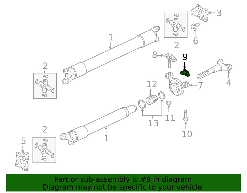 Genuine Ford Radiator Support Splash Shield Nut W717461-S439